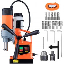 VEVOR Mag Drill Press, 1300W 1.57" Boring Diameter, 2922lbf Power Portable Magnetic Drill, 810 PRM, 11Pcs Drill Bits Electric Drilling Machine for Metal Surface, Industrial and Home Improvement