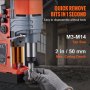 VEVOR Magnetisk drill 1400W 2922lbf/13000N Bærbar Mag Bore trykk 810 RPM