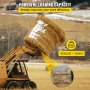 VEVOR Pair Hay Spear 43" Bale Spear 3000 lbs Capacity, Bale Spike Quick Attach Square Hay Bale Spears 1 3/4", Red Coated Bale Forks, Bale Hay Spike with Hex Nut & Sleeve for Buckets Tractors Loaders