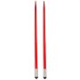 VEVOR Pair Hay Spear 49" Bale Spear 3000 lbs Capacity, Bale Spike Quick Attach Square Hay Bale Spears 1 3/4", Red Coated Bale Forks, Bale Hay Spike with Hex Nut & Sleeve for Buckets Tractors Loaders