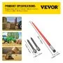 49" Hay Bale Spear 3000 lbs Capacity with Nut and Sleeve
