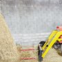 VEVOR Hay Spear 39inch Bale Spear 3000 lbs Capacity, Bale Spike Quick Attach Square Hay Bale Spears 1 3/4", Red Coated Bale Forks, Bale Hay Spike with Hex Nut & Sleeve for Buckets Tractors Loaders