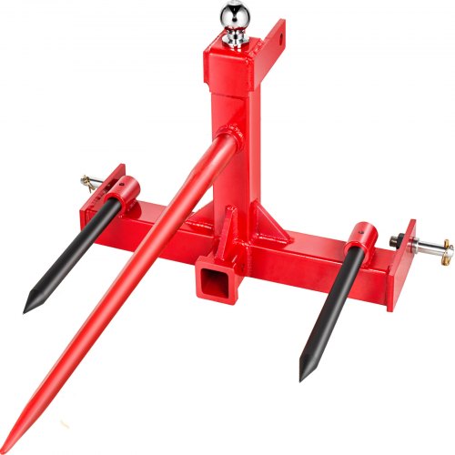 3 Pt Cat 1 Tractor Remolque Receptor Enganche 49" Hay Spear 2 Estabilizadores Cuello de cisne