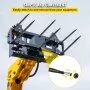 VEVOR Hay Spear Spears 49" Hay Bale Spear Spike, 4000 lbs Capacity Quick Attach Square Hay Bale Spears, 2 Pics Black Bale Forks, Bale Hay Spike with Hex Nut & Sleeve for Buckets Tractors Loaders