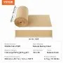 VEVOR Burlap Fabric Roll, 14” x 150 ft & 50 x 50 High Density Wide Natural Burlap Fabric Rolls, Jute Fabric Burlap Tree Wrap Roll, for Decor, Crafts, Wedding, Gardening, Plant & Tree Winter Covering