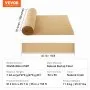 VEVOR Burlap Fabric Roll, 36” x 150 ft & 50 x 50 High Density Wide Natural Burlap Fabric Rolls, Jute Fabric Burlap Tree Wrap Roll, for Decor, Crafts, Wedding, Gardening, Plant & Tree Winter Covering
