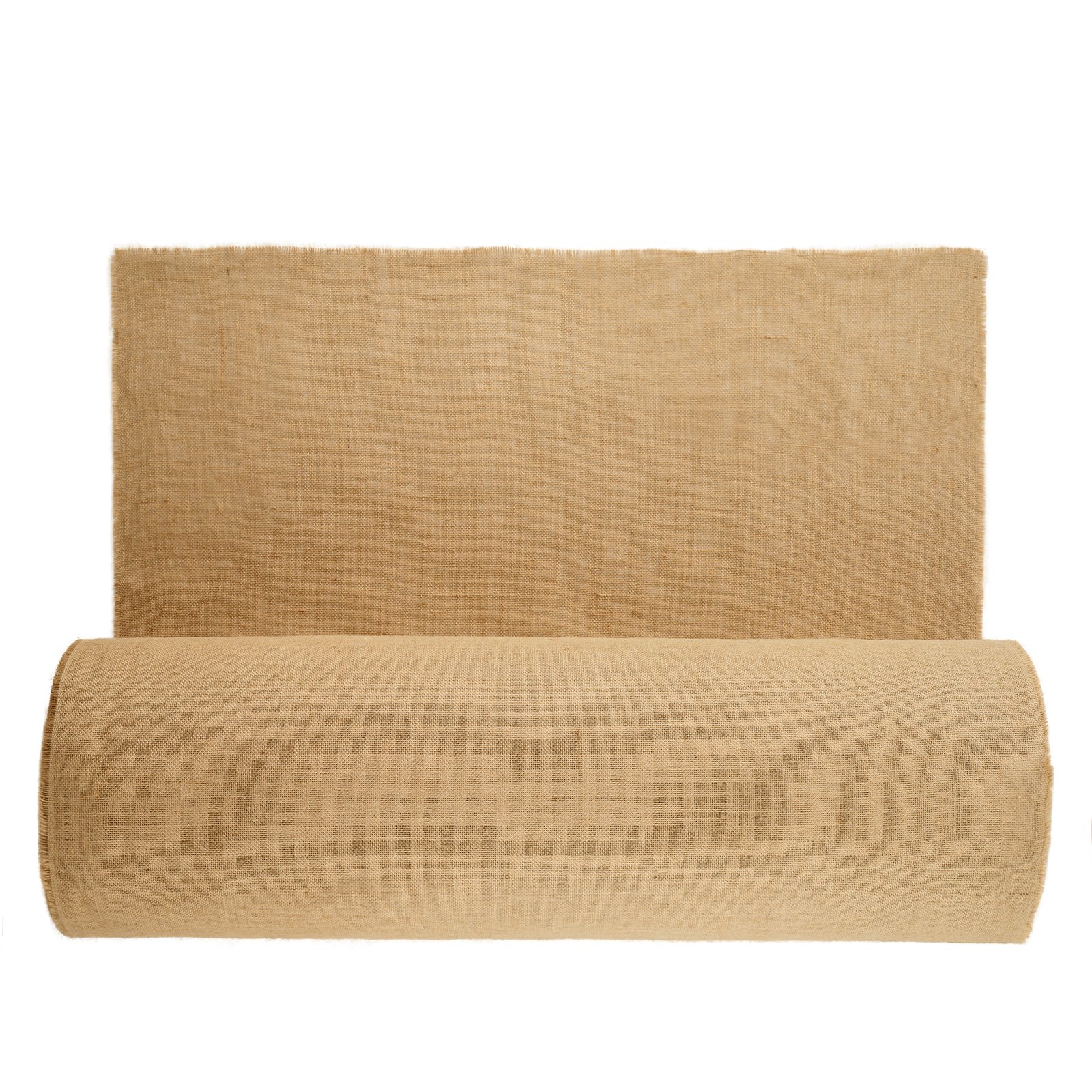 VEVOR Burlap Fabric Roll, 40” x 300 ft & 50 x 50 High Density Wide Natural Burlap Fabric Rolls, Jute Fabric Burlap Tree Wrap Roll, for Decor, Crafts, Wedding, Gardening, Plant & Tree Winter Covering