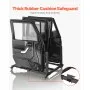 VEVOR Jeep Door Storage Cart, 4 Doors Moveable Storage Cart Rack with Thickened Rubber Cushion, Sturdy Car Door Holder Cart Fit for Jeep Wrangler JK JKU JL Gladiator