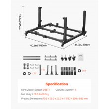 4 Doors Jeep Door Storage Cart for Jeep Wrangler JK JKU JL Gladiator