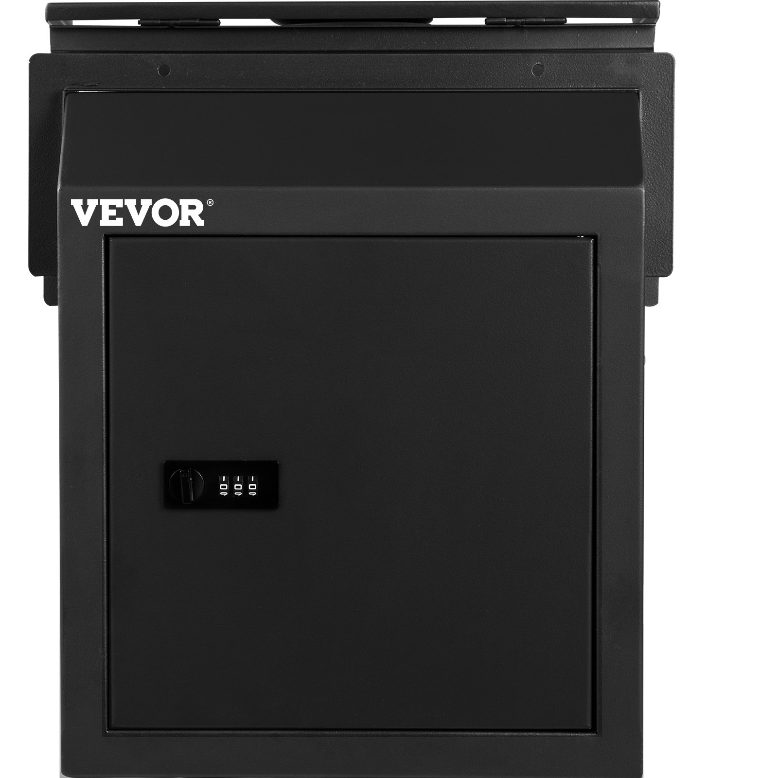 VEVOR Through-The-Door Locking Drop Box Door Drop Box 11.8''x4.3''x14.2'' Black