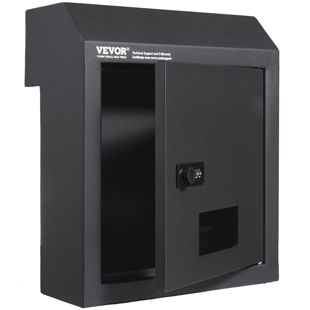 VEVOR Through The Door Key Drop Box Mailbox with Combination Lock Dark Gray