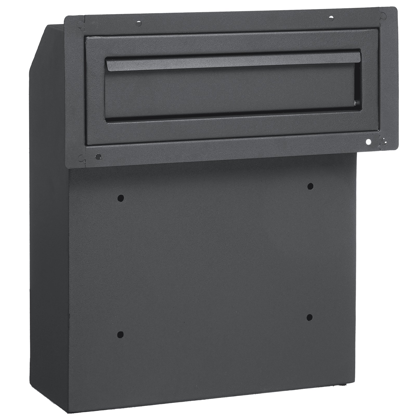VEVOR Through The Door Key Drop Box Mailbox with Combination Lock Dark Gray