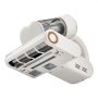 VEVOR Mattress Vacuum Cleaner, 550W Bed Vacuum Cleaner with 18Kpa Powerful Suction and Dual Dust Bin, HEPA Filter & Heating, Ultrasound Tech & Cleaning Lights, Handheld for Bed, Sofa, Corded, White