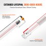 VEVOR 60W CO2 Laser Tube 49.2 in / 1250 mm Borosilicate Glass Laser Cutter Tube