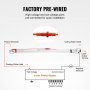 VEVOR 60W CO2 Laser Tube 49.2 in / 1250 mm Borosilicate Glass Laser Cutter Tube