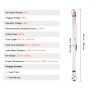 VEVOR 60W CO2 Laser Tube, 49.2 in (1250 mm) Length, 2 in (55 mm) Dia Borosilicate Glass Laser Cutter Tube with Metal Head, 5000-6000hr Wires Preconnected for Laser Engraver Engraving Cutting Machine