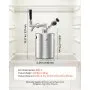 VEVOR 1.94L Mini Keg, Pressurized Growler Tap System, 304 Stainless Steel Beer Kit, with Co2 Regulator, Self-Closing Faucet, Keeps Fresh and Carbonation for Homebrew, Craft and Draft Beer