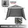 Portable Storage Shed, Portable Garage Shelter 12x12x7.8ft Storage Shelter, Grey