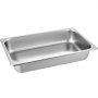 VEVOR - Juego de 4 sartenes para mesa de vapor (20,9 x 12,8 x 3,9 pulgadas de profundidad, tamaño completo, 13 L, recipiente para alimentos profundo, bandeja de acero inoxidable para horno, sartenes de hotel, antiatasco)