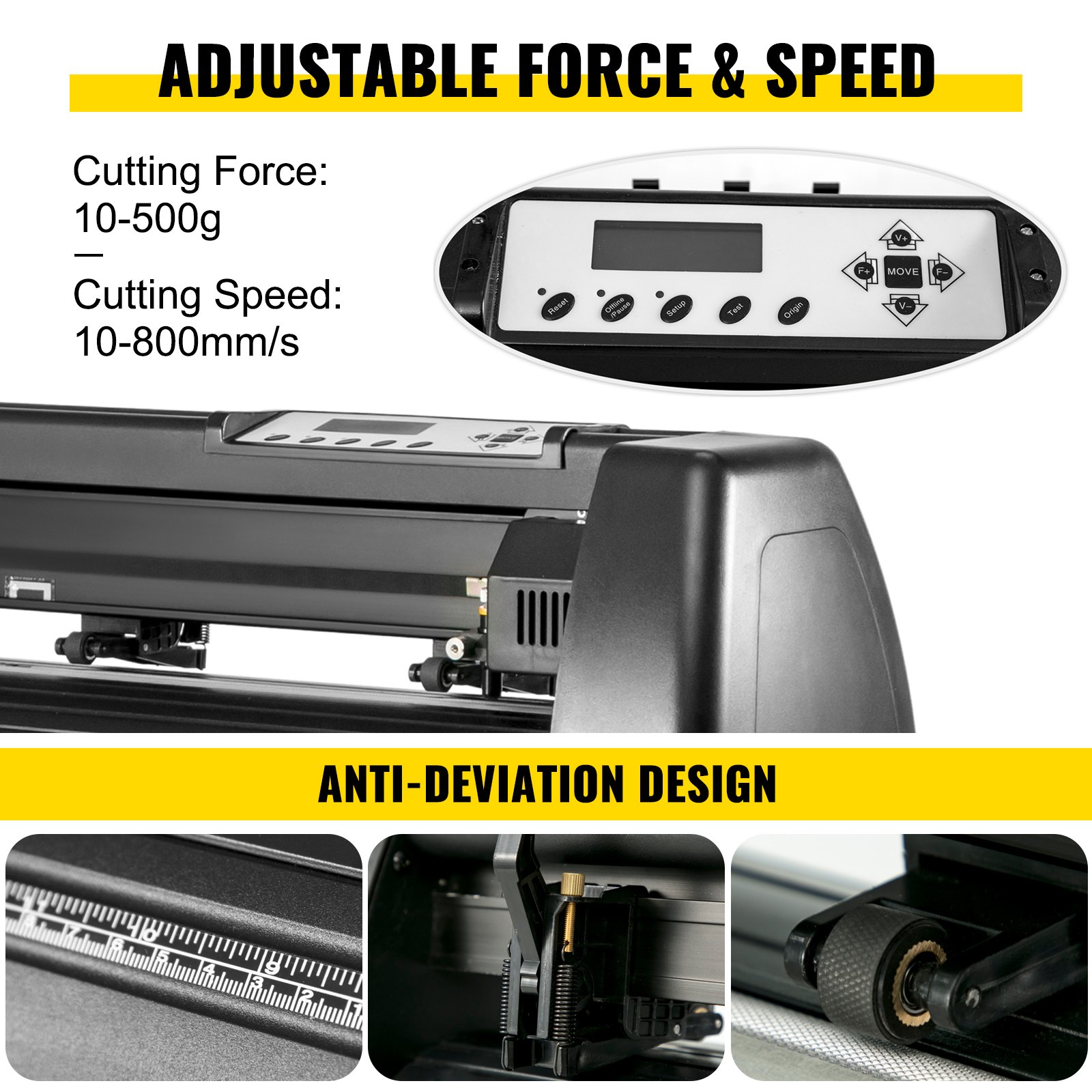 VEVOR 5.5x3.5 inch Cap Heat Press & 53 Inch Vinyl Cutter Machine w/ Floor Stand
