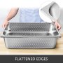Perforated Steam Pan Gastro Pans 6 Packs 65mm 1/1 Deep 304 Stainless Steel Trays