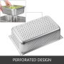 6 Packs Perforated Gastronorm Gastro Pans 1/1 150mm Deep Steam Oven Trays Hotel