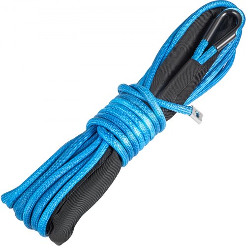 VEVOR Winch Rope Synthetic Cable 5/16"x50' 8000 LBS Capacity ATV Recovery BLUE