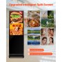 43" Digital Signage Display Touchscreen 2K UHD LCD Screen Floor Standing Kiosk