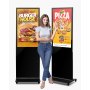 43" Digital Signage Display Touchscreen 2K UHD LCD Screen Floor Standing Kiosk