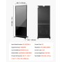VEVOR 55 Inch Digital Signage Display, Touchscreen Digital Kiosk, Indoor Floor Standing Kiosk Display, 4K UHD LCD Screen, 2GB RAM & 32GB ROM, with WiFi HDMI/USB Input, Commercial Advertising Display