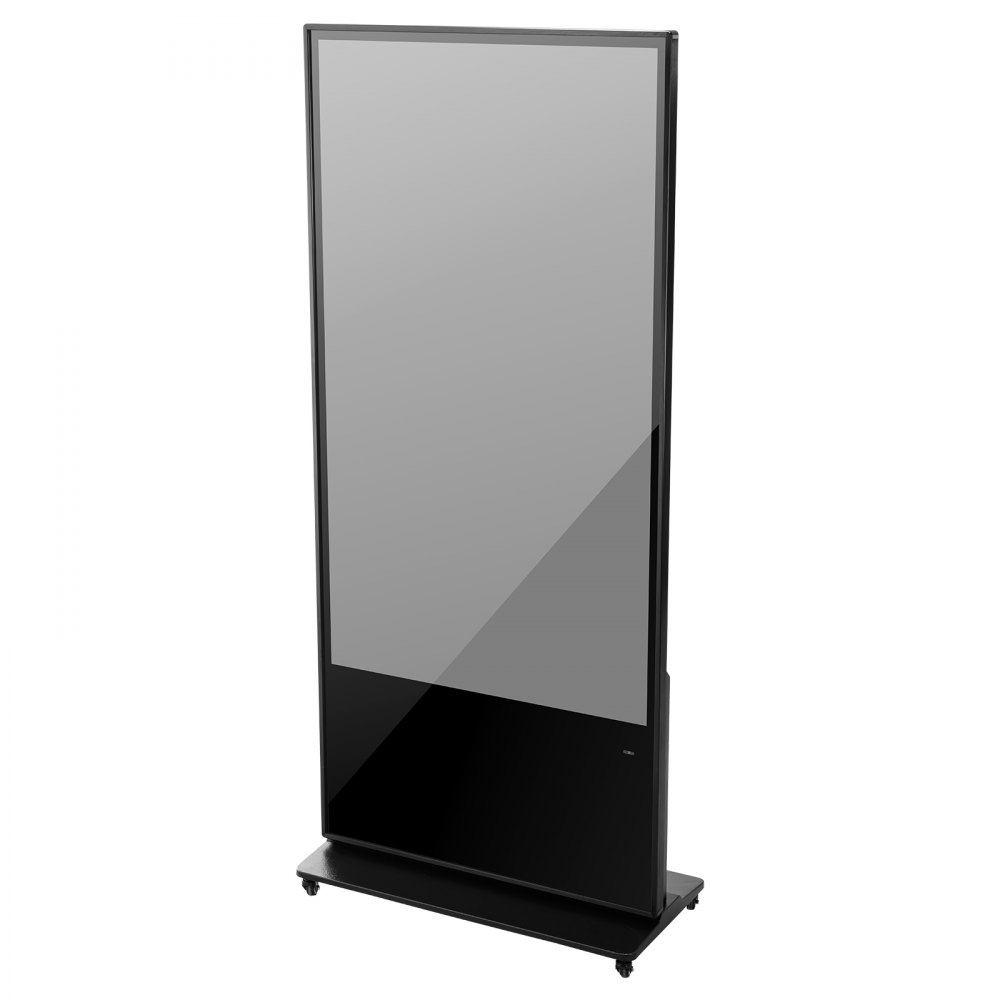 VEVOR 65 Inch Digital Signage Display, Touchscreen Digital Kiosk, Indoor Floor Standing Kiosk Display, 4K UHD LCD Screen, 2GB RAM & 32GB ROM, with WiFi HDMI/USB Input, Commercial Advertising Display