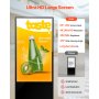 65" Digital Signage Display Touchscreen 4K UHD LCD Screen Floor Standing Kiosk