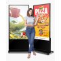 65" Digital Signage Display Touchscreen 4K UHD LCD Screen Floor Standing Kiosk