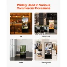 65" Digital Signage Display Touchscreen 4K UHD LCD Screen Floor Standing Kiosk