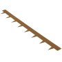 VEVOR Steel Landscape Edging, 10-pack Steel Garden Edging Borders, 39.6" L x 2" H Strips, Hammer-in Edging Border, Bendable Metal Landscape Edging for Yard, Garden, 2.5" Spike Height, Rustic Brown