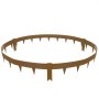 VEVOR Steel Landscape Edging, 10-pack Steel Garden Edging Borders, 39.6" L x 2" H Strips, Hammer-in Edging Border, Bendable Metal Landscape Edging for Yard, Garden, 2.5" Spike Height, Rustic Brown