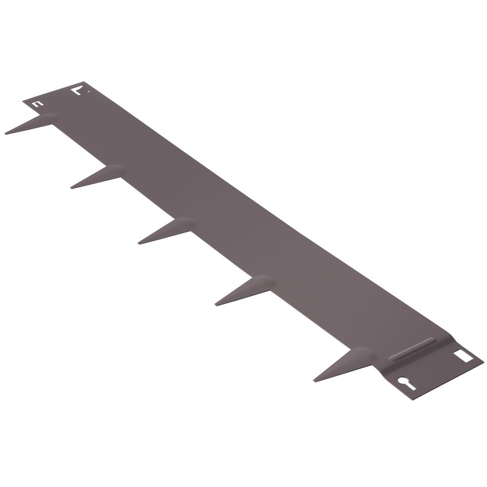 brown VEVOR steel landscape edging with spikes for secure installation in gardens and lawns.