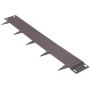 brown VEVOR steel landscape edging with spikes for secure installation in gardens and lawns.