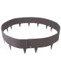 VEVOR steel landscape edging in a circular shape with spiked segments for secure garden borders.