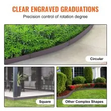 VEVOR Steel Landscape Edging, 5-pack Steel Garden Edging Borders, 39" L x 5" H Strips, Hammer-in Edging Border, Bendable Metal Landscape Edging for Yard, Garden, Lawn, 3.15" Spike Height, Brown