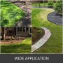 VEVOR steel landscape edging showcasing varied garden and lawn applications.