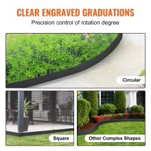 VEVOR Steel Landscape Edging, 4-pack Steel Garden Edging Borders, 40" L x 6" H Strips, Hammer-in Edging Border with 6 Clips, Bendable Metal Landscape Edging for Yard, Garden, Lawn