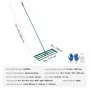 VEVOR Lawn Leveling Rake, 91.4 x 25.4 cm Level Lawn Tool, Heavy-duty Lawn Leveler with 198.1 cm Steel Extended Handle, Yard Leveling Rake Suit for Garden, Golf Lawn, Farm