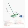 VEVOR Lawn Leveling Rake, 48"x10" Level Lawn Tool, Heavy-duty Lawn Leveler with 78" Steel Extended Handle, Yard Leveling Rake Suit for Garden, Golf Lawn, Farm