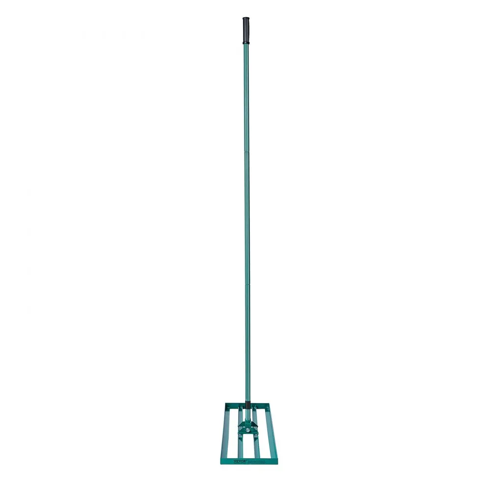 VEVOR Lawn Leveling Rake, 121.9 x 25.4 cm Level Lawn Tool, Heavy-duty Lawn Leveler with 198.1 cm Steel Extended Handle, Yard Leveling Rake Suit for Garden, Golf Lawn, Farm