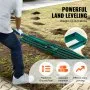 VEVOR Lawn Leveling Rake, 121.9 x 25.4 cm Level Lawn Tool, Heavy-duty Lawn Leveler with 198.1 cm Steel Extended Handle, Yard Leveling Rake Suit for Garden, Golf Lawn, Farm