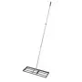 VEVOR Lawn Leveling Rake, Lawn Leveler with 83.9 in Handle, 30x10 in Ground Plate, Rust-Resistant Carbon Steel Soil Leveler, 3 Heights Adjustable, Effort Saving Lawn Leveling Tool for Yard Golf Court