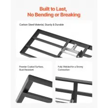 10x30in Lawn Leveling Rake Heavy Duty 83.9in Adjustable Handle for Yard & Garden