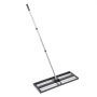 VEVOR Updated Lawn Leveling Rake with Roller, 30" x 10" Stainless Steel Lawn Leveler with 83.9" Adjustable Handle, Heavy Duty Yard Leveling Rake, Effort Saving Lawn Leveling Tool for Yard Golf Court