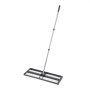 VEVOR Updated Lawn Leveling Rake with Roller, 30" x 10" Stainless Steel Lawn Leveler with 83.9" Adjustable Handle, Heavy Duty Yard Leveling Rake, Effort Saving Lawn Leveling Tool for Yard Golf Court